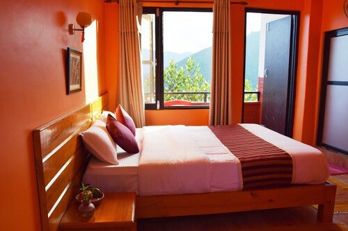 Enjoy your stay with the view of himlaya  with peaceful environent