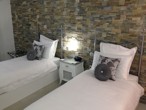 Egyptian cotton sheets, memory-foam beds, in-room safe, free WiFi