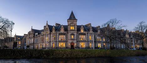 Front of property – evening/night