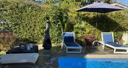 Bohemian bungalow with a private pool