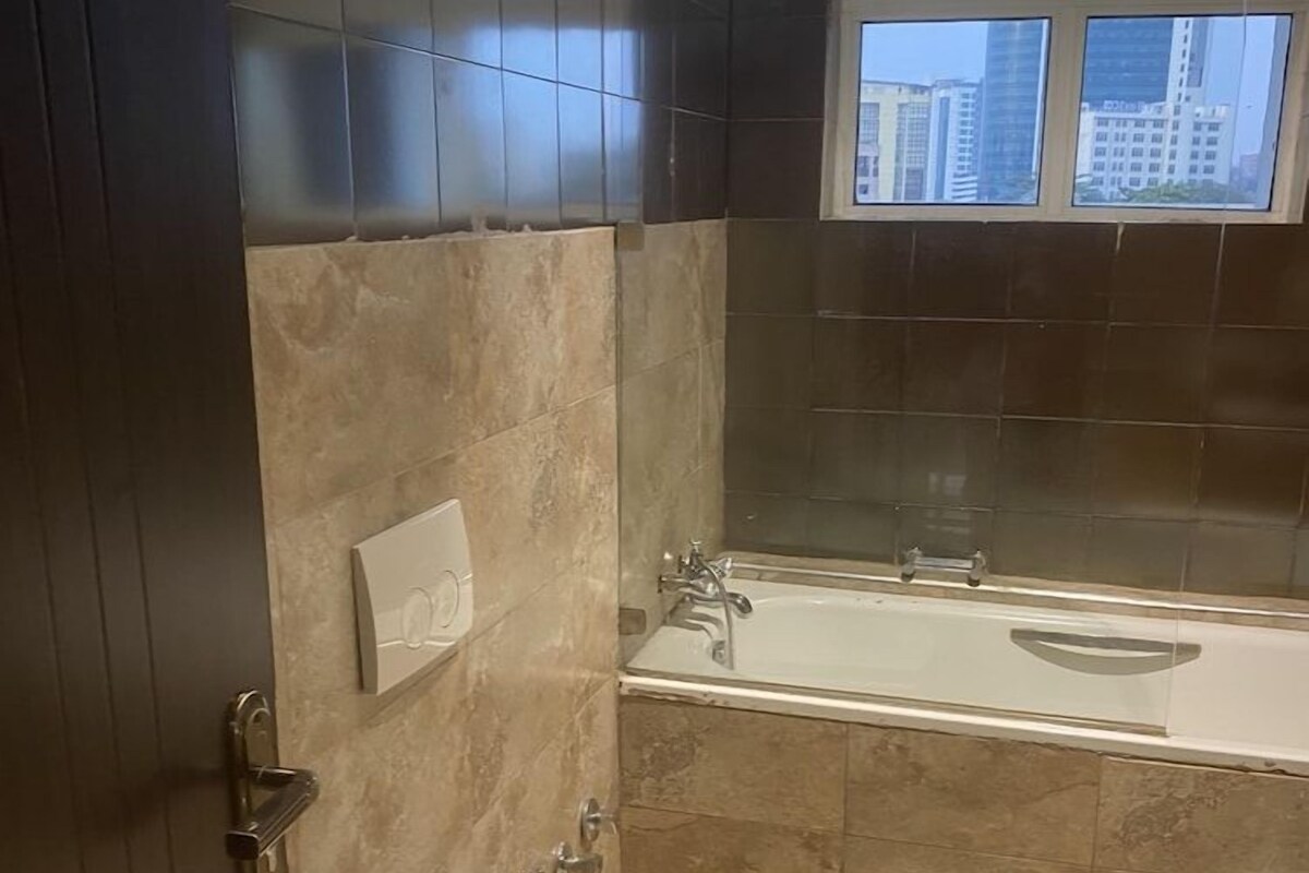 Bathroom | Free toiletries, hair dryer (on request), slippers, towels
