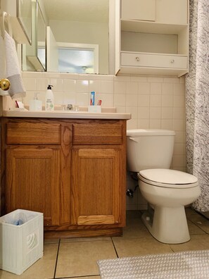 Combined shower/bathtub, hair dryer, towels, soap - Luxury 2bedroom condo. Walk from FSU Dock Stadium (Tallahassee)
