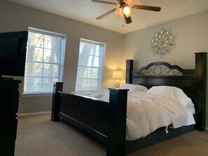 2 bedrooms, in-room safe, iron/ironing board, WiFi