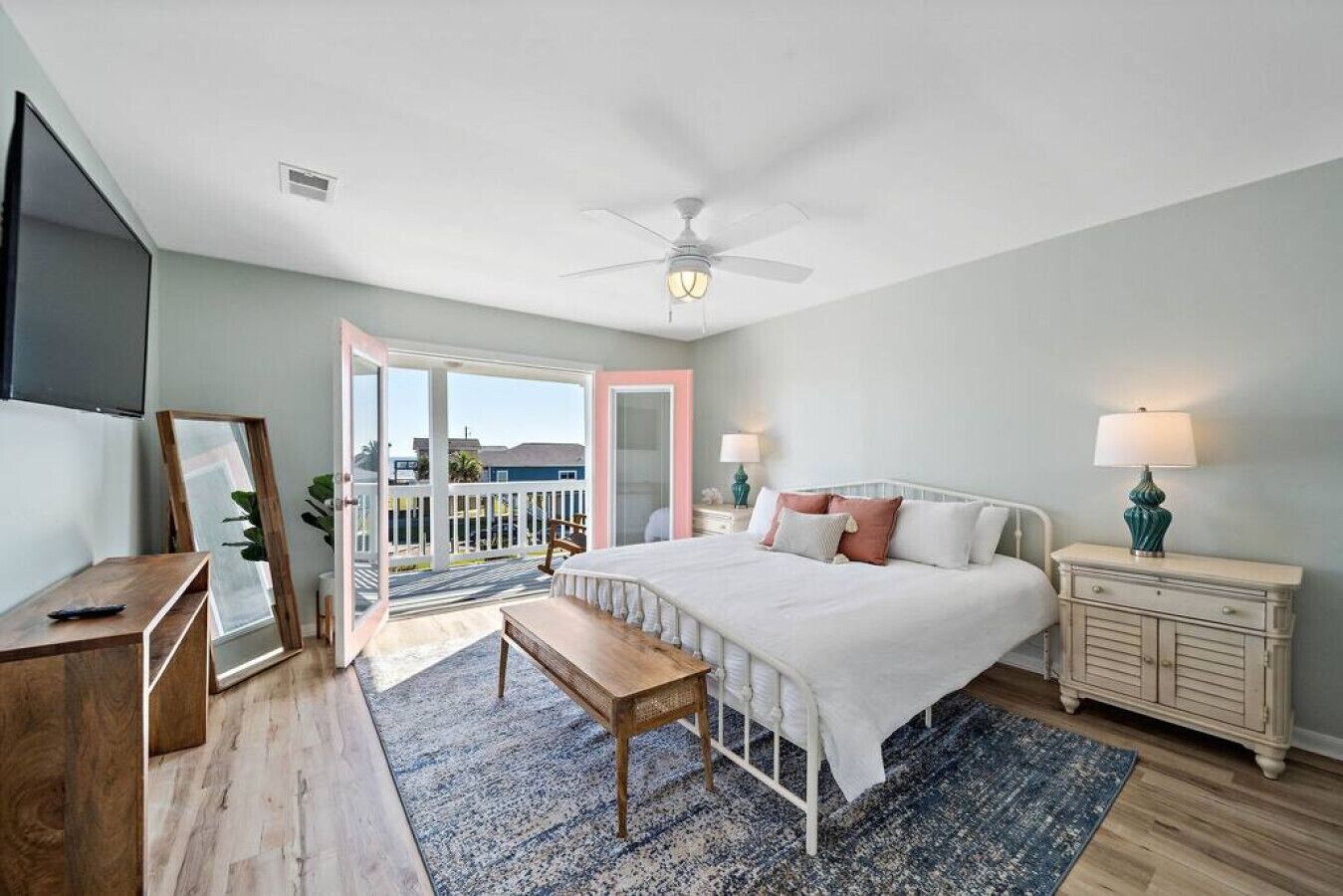 Stunning beach house with ocean views + large deck, just steps from the beach
