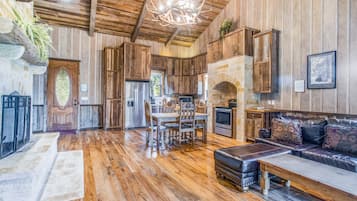 TV, fireplace, DVD player