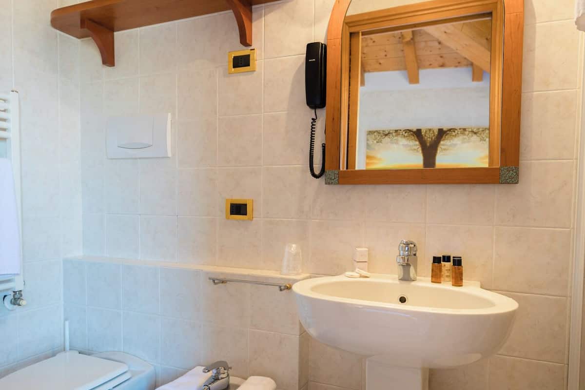 double room, partial lake view | bathroom | free toiletries, hair dryer, bathrobes, bidet