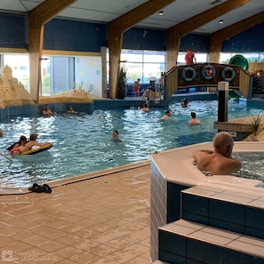 Indoor pool, a heated pool