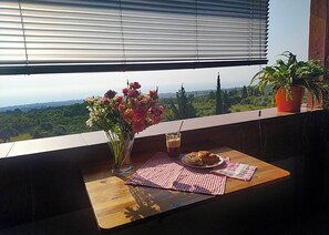 Outdoor dining - PanoramaLoft - quality and amazing sea view, Olympus Mt. (Litochoro)