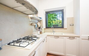 Kühlschrank, Herdplatte, Geschirrspüler, Kochgeschirr/Geschirr/Besteck