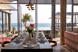 Dining - absolute beachfront retreat for a couple (east selemadeg)