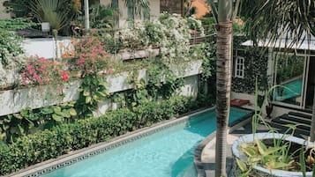 Quarto luxo, vista para o jardim | Terraço/pátio