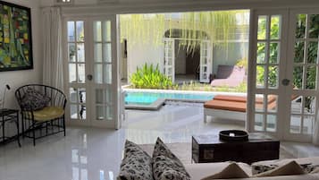 Romantic Room, 1 Bedroom, Pool View | View from room