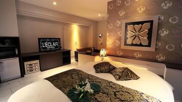 Individually decorated, individually furnished, blackout curtains
