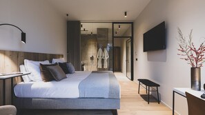 Doppia Deluxe, 1 letto king (Azobe) | Biancheria da letto di alta qualità, copriletto in piuma
