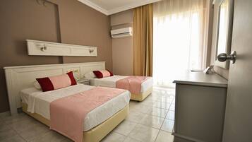 2 bedrooms, minibar, iron/ironing board, bed sheets