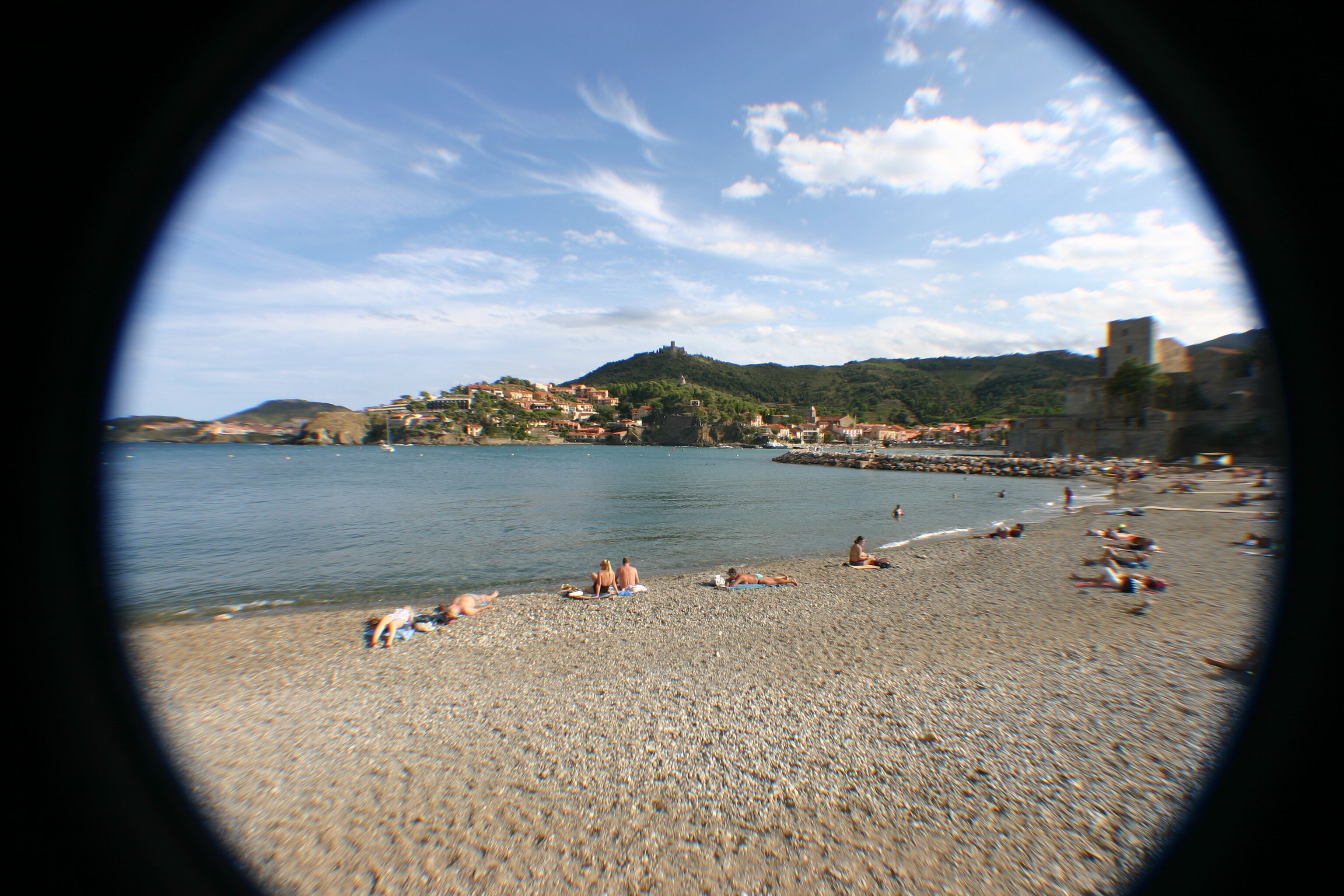 Sun loungers, beach towels