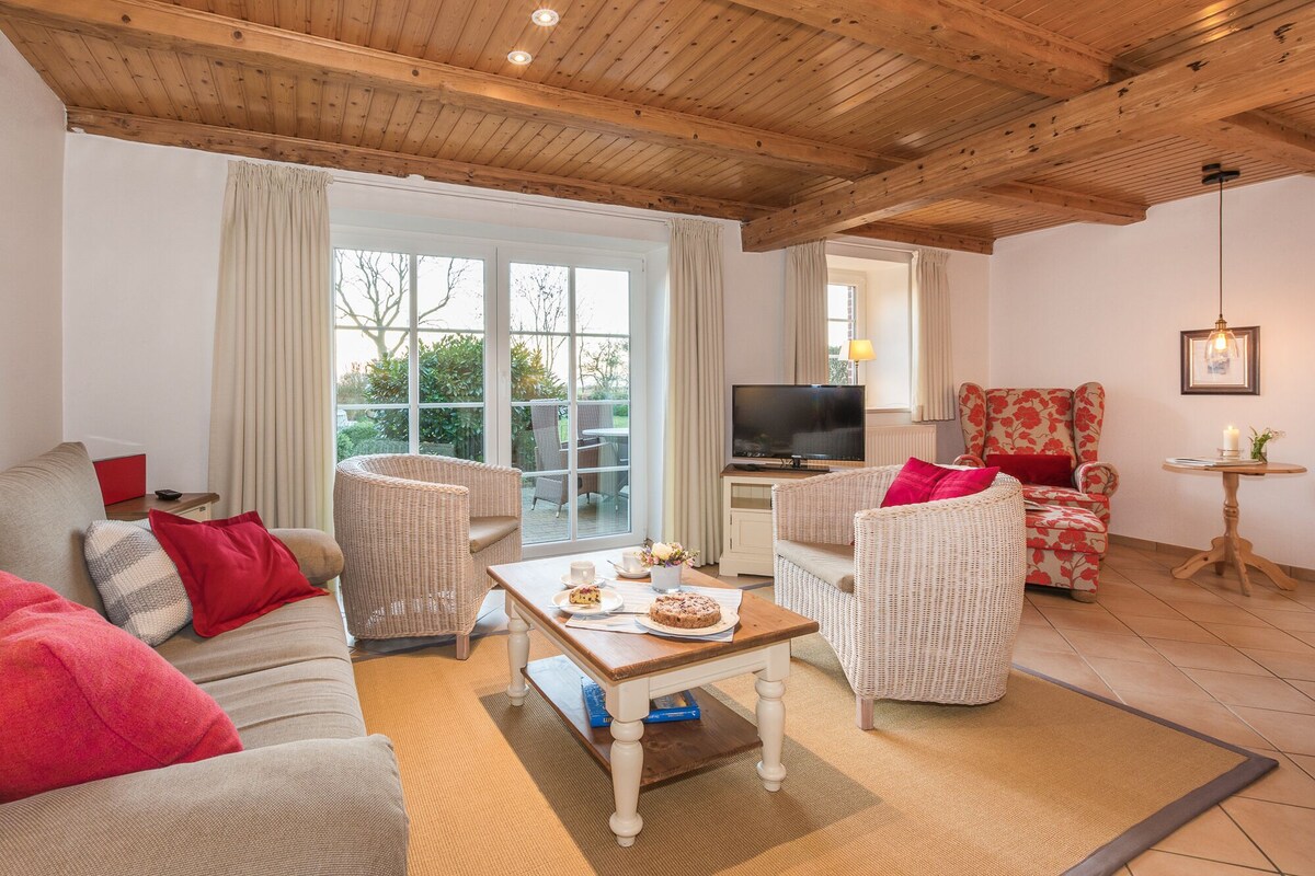 Ferienhaus, 2 Schlafzimmer, Nichtraucher, zum Garten hin | Wohnbereich