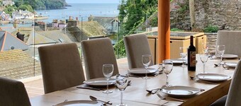 School Steps - Modern Coastal Cottage - Great view over the river and out to sea