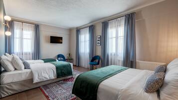 Family Quadruple Room | Premium bedding, pillowtop beds, free WiFi, bed sheets