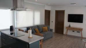 Loft, 1 Bedroom, Balcony (4) | Living area | Flat-screen TV - Arizonica Suites (Madrid)