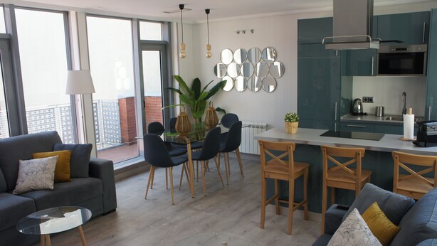 Loft, 1 Bedroom, Balcony (4) | Living area | Flat-screen TV - Arizonica Suites (Madrid)