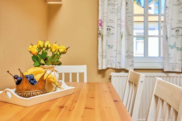 Apartment RIXY | Private kitchen | Fridge, microwave, stovetop, espresso maker