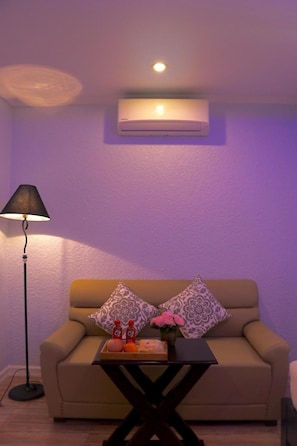 55-inch flat-screen TV with cable channels, TV, Netflix