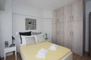 1 bedroom, iron/ironing board, free WiFi, bed sheets - Edem Beach Apartment with Mountain view by Athenian Homes (Paleo Faliro)