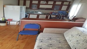 Villa | Private kitchenette | Full-sized fridge, cookware/dishes/utensils - FO001 by Villaofsummer Izmir Foca (Foça)
