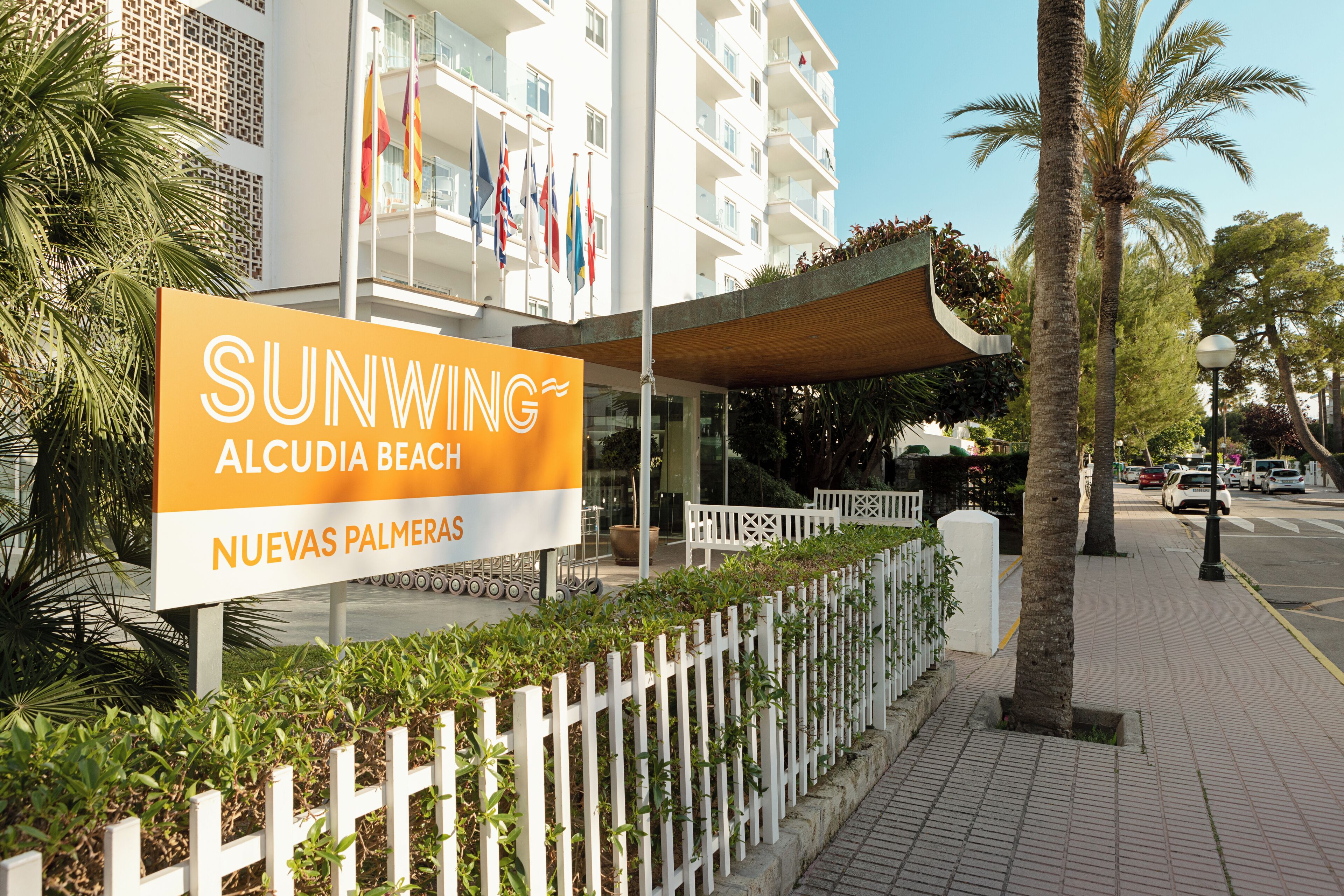 Señal de SUNWING Alcudia Beach en Nuevas Palmas.