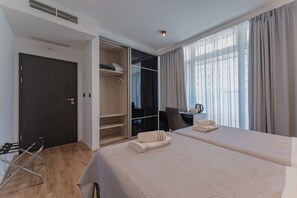 Deluxe-Zweibettzimmer (1) | Minibar, schallisolierte Zimmer, kostenloses WLAN, Bettwäsche