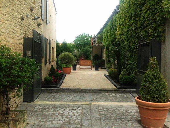 A szálláshely homlokzata