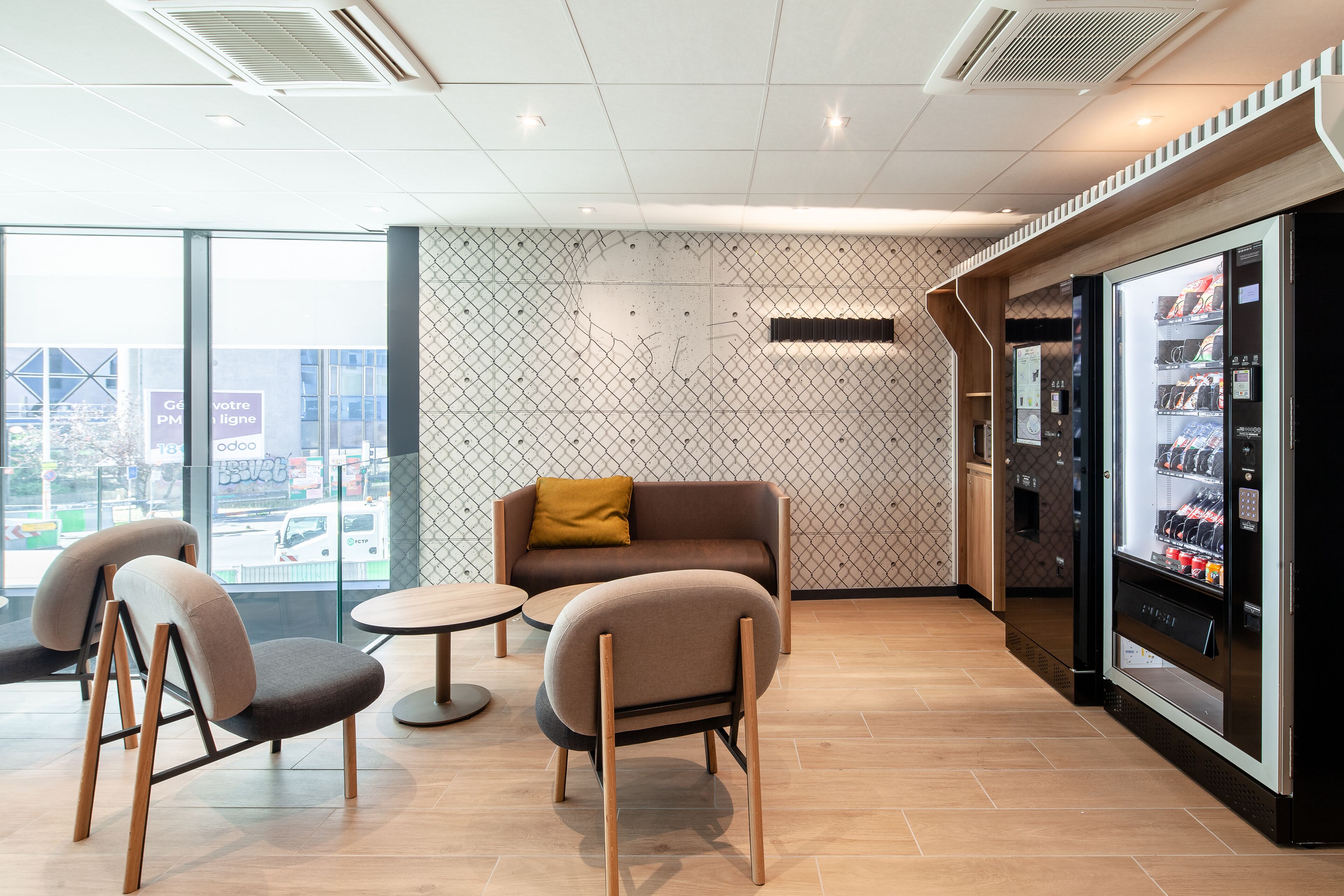 Coin salon dans le hall