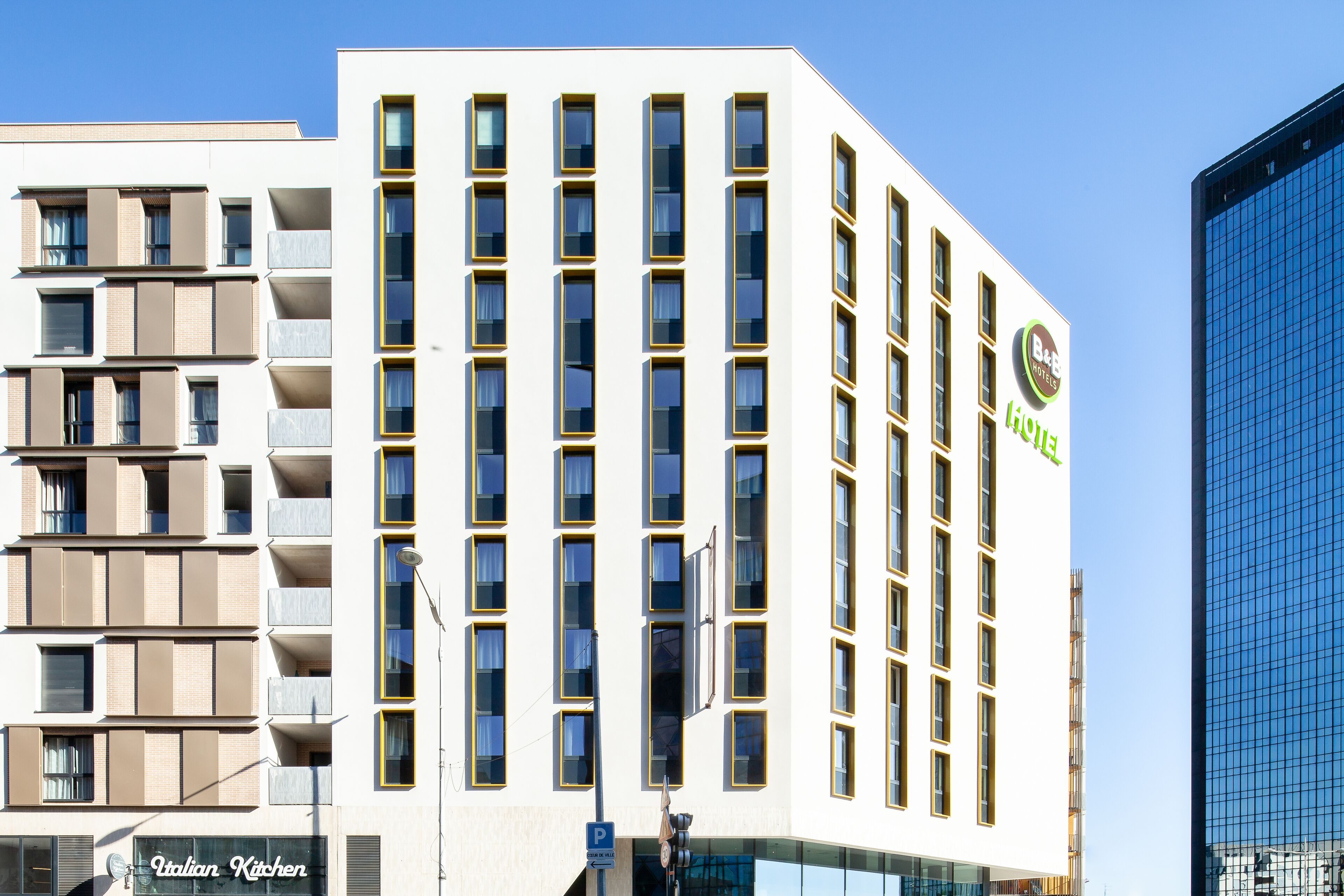 Voorkant van accommodatie