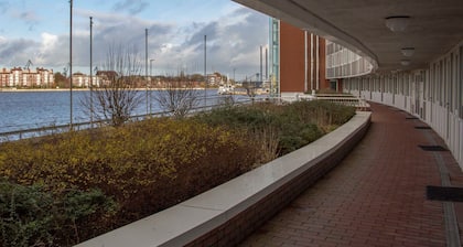 089 Fewo Skyline, direkte Strandlage, Blick auf den Hafen - 089 Skyline -