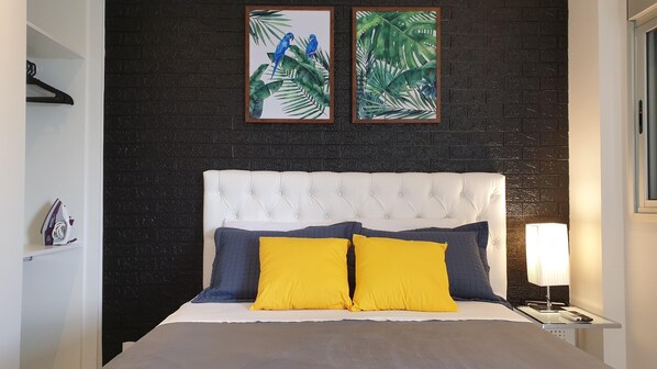Iron/ironing board, free WiFi, bed sheets - Sofisticated Studio EZ Tower & Rochavera walking distance (Chácara Santo Antônio (Zona Sul))