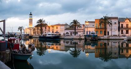 Aigues-Mortes house sleeps 8 6min walk from the ramparts and 6km from the beach