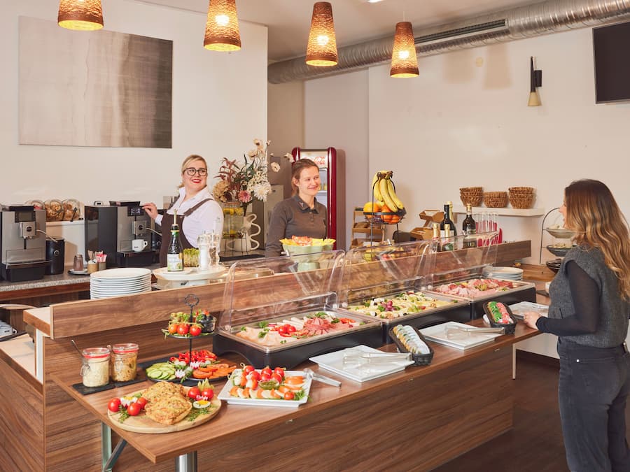 Daily buffet breakfast (EUR 15 per person)