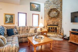 House | Living room | Flat-screen TV, fireplace, DVD player - Quiet Snow (Davis)