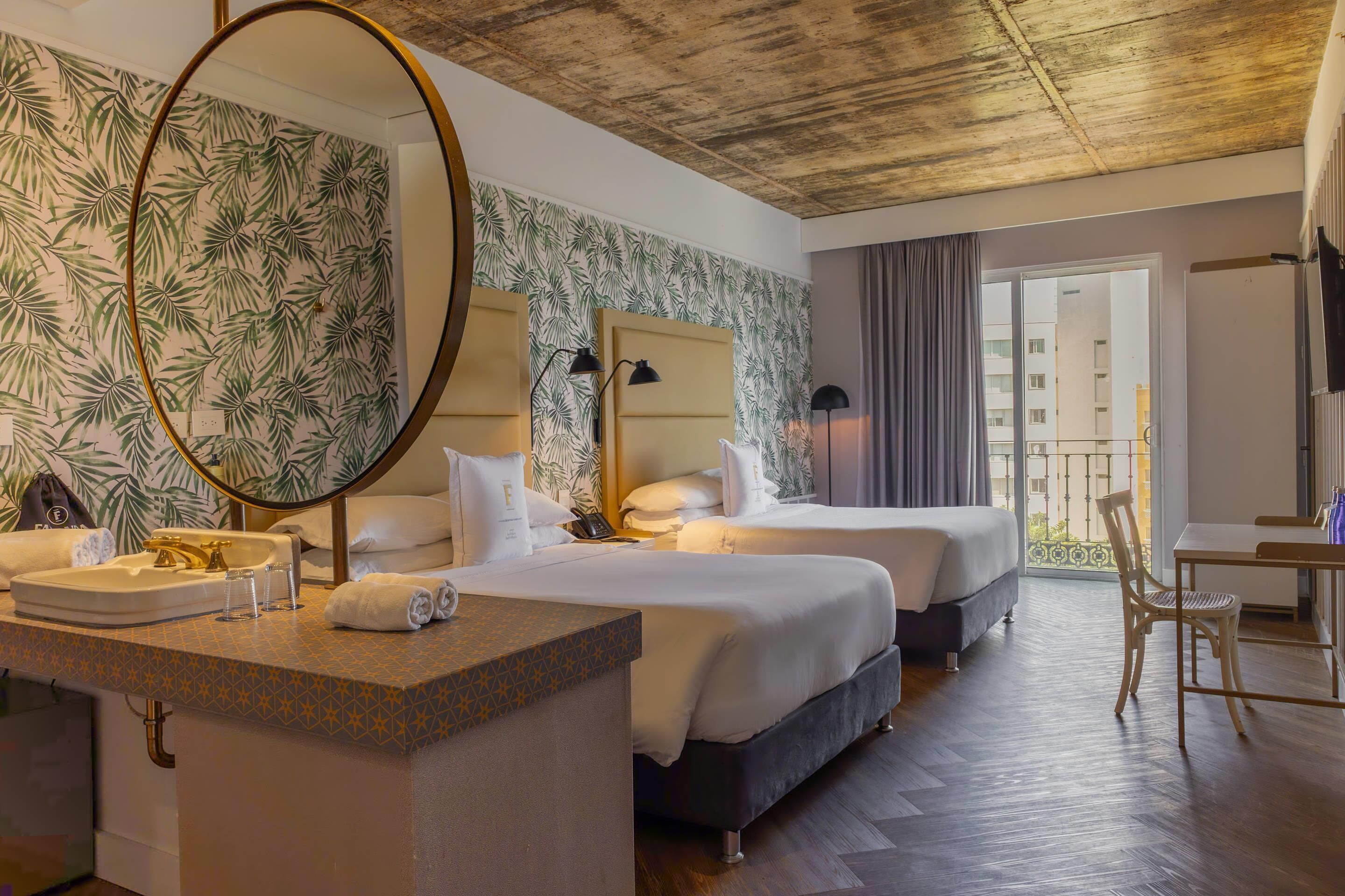 Premium Room, 2 Double Beds, Non Smoking | Premium bedding, down comforters, minibar, in-room safe