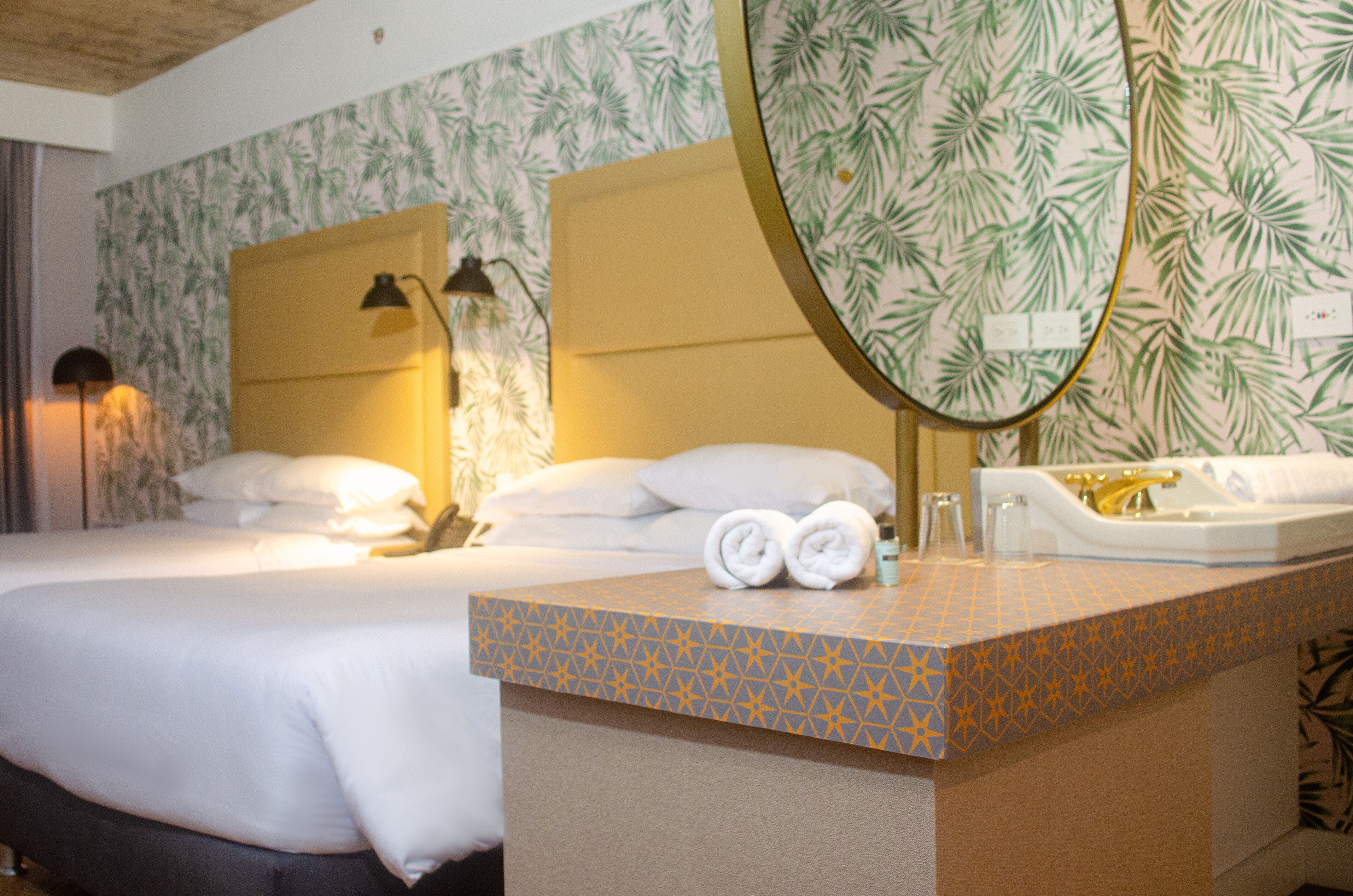 premium room, 2 double beds, non smoking | bathroom | shower, free toiletries, towels, soap