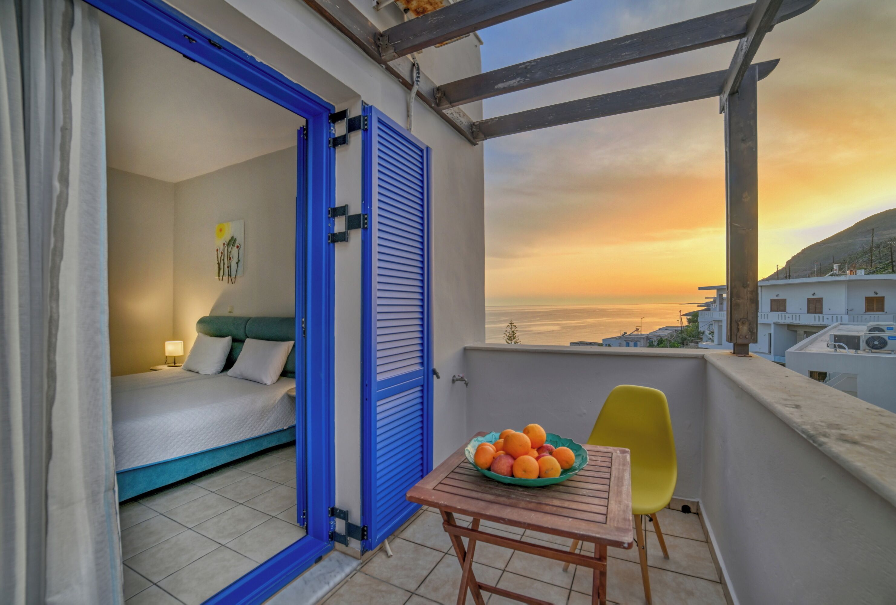 Deluxe Double / Twin Room with Side Sea View | Vue depuis le balcon