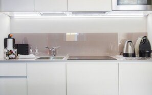 Studio | Cuisine privée | Plaque de cuisson, machine à expresso