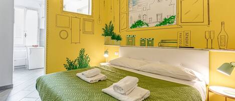 1 dormitori, planxa i posts de planxar, wifi i roba de llit