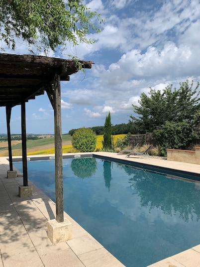 Les 5 Terrasses - Gascony - SW France
A private pool & a fantastic view !