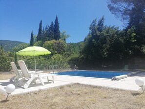 Outdoor pool - Welcome to the Olivade private pool with large garden (Nyons)