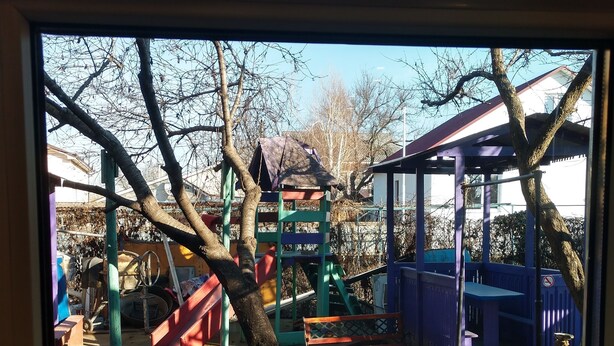 Family Room, Ground Floor (#2) | Courtyard view - Private Odessa Apartment (Kryzhanivka)
