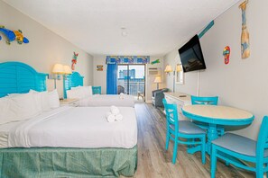 Studio, 2 Queen-Betten, Meerblick | Kostenloses WLAN