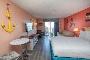 Studio, 1 Tempat Tidur Queen dengan tempat tidur Sofa, pemandangan samudra | Wi-Fi gratis