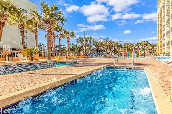 Indoor pool, outdoor pool